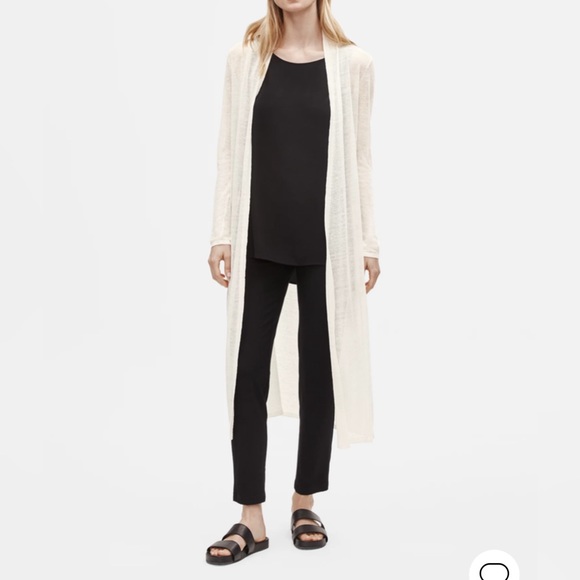 Nine West Women's Ruffle Front Soft Crepe Duster